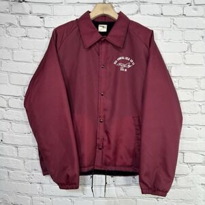Vintage Chalk Line USS‎ Coral Sea CV-43 F/A-18 Snap Coaches Jacket XL Lined USA